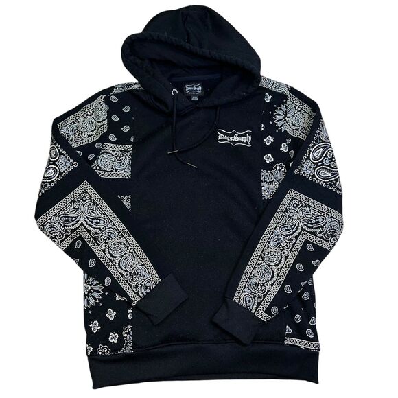American Vintage Other - Dogg Supply by Snoop Dogg Paisley Pullover Hoodie Bandana Print Hip Hop Sz S